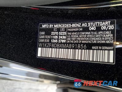 Zdjęcie 13 z 13 samochodu: 2021 MERCEDES-BENZ E 350 VIN:W1KZF8DBXMA891856 - miniatura