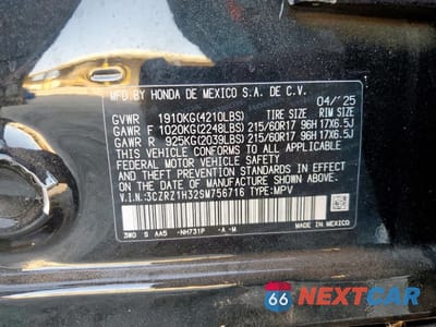 Zdjęcie 13 z 13 samochodu: 2025 HONDA HR-V LX VIN:3CZRZ1H32SM756716 - miniatura