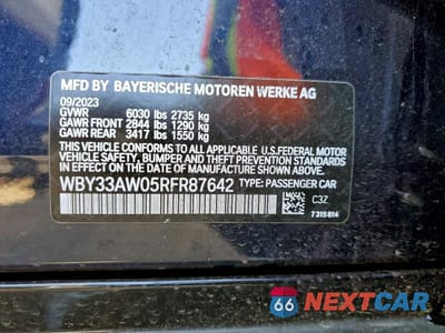 Zdjęcie 12 z 12 samochodu: 2024 BMW I4 M50 VIN:WBY33AW05RFR87642 - miniatura