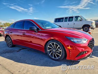 Czwarte zdjęcie samochodu z boku: 2020 HYUNDAI SONATA SEL PLUS VIN:5NPEJ4J28LH011765 - miniatura