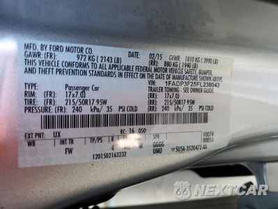 Zdjęcie 12 z 12 samochodu: 2015 FORD FOCUS SE VIN:1FADP3F25FL238043 - miniatura