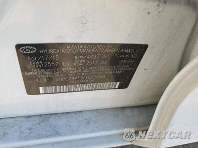 Zdjęcie 12 z 14 samochodu: 2015 HYUNDAI SONATA SE VIN:5NPE24AF9FH225684 - miniatura