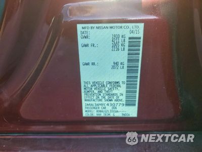 Zdjęcie 12 z 12 samochodu: 2015 NISSAN ALTIMA 2.5 VIN:1N4AL3AP4FC430779 - miniatura