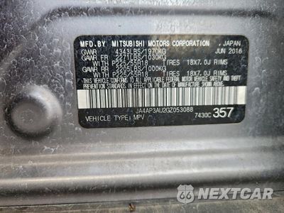 Zdjęcie 12 z 14 samochodu: 2016 MITSUBISHI OUTLANDER SPORT ES VIN:JA4AP3AU2GZ053088 - miniatura