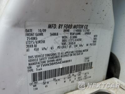 Zdjęcie 12 z 14 samochodu: 2010 FORD F350 SUPER DUTY VIN:1FTWW3BR5AEA69051 - miniatura