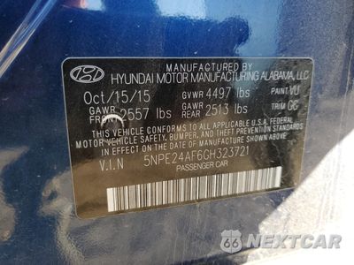 Zdjęcie 12 z 12 samochodu: 2016 HYUNDAI SONATA SE VIN:5NPE24AF6GH323721 - miniatura