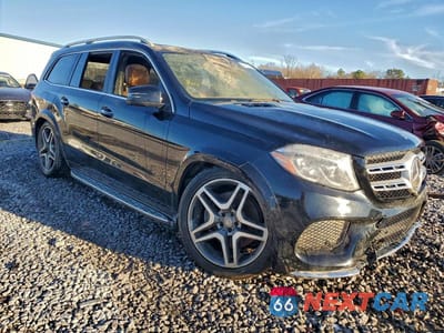 Czwarte zdjęcie samochodu z boku: 2017 MERCEDES-BENZ GLS 550 4MATIC VIN:4JGDF7DE7HA882381 - miniatura