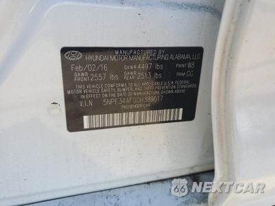 Zdjęcie 12 z 12 samochodu: 2016 HYUNDAI SONATA SPORT VIN:5NPE34AF0GH389517 - miniatura