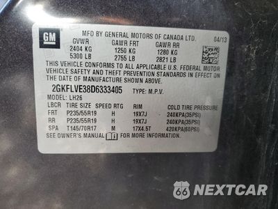 Zdjęcie 14 z 14 samochodu: 2013 GMC TERRAIN SLT VIN:2GKFLVE38D6333405 - miniatura