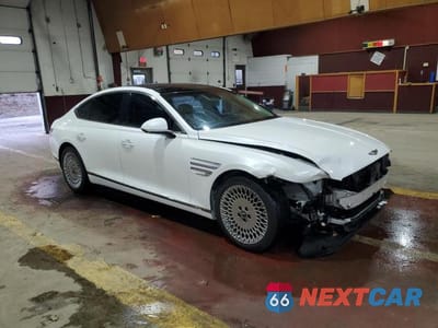 Czwarte zdjęcie samochodu z boku: 2022 GENESIS G80 BASE VIN:KMTGB4SC4NU092268 - miniatura