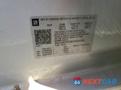 Zdjęcie 13 z 13 samochodu: 2018 CHEVROLET SILVERADO K1500 CUSTOM VIN:3GCUKPEC8JG433019 - miniatura