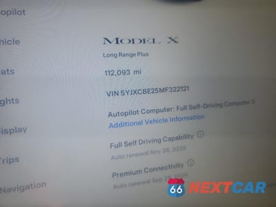 Zdjęcie 9 z 13 samochodu: 2021 TESLA MODEL X VIN:5YJXCBE25MF322121 - miniatura