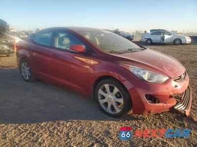 Czwarte zdjęcie samochodu z boku: 2012 HYUNDAI ELANTRA GLS VIN:KMHDH4AE5CU356268 - miniatura