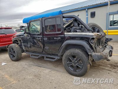 Drugie zdjęcie samochodu z przodu: 2021 JEEP WRANGLER UNLIMITED SAHARA VIN:1C4HJXEG1MW555878 - miniatura
