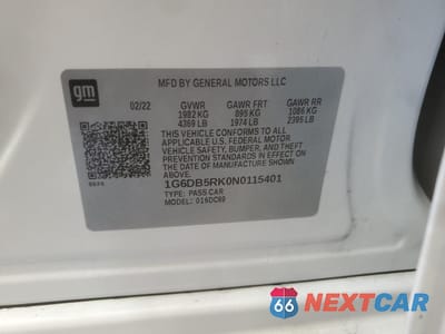 Zdjęcie 12 z 12 samochodu: 2022 CADILLAC CT4 PREMIUM LUXURY VIN:1G6DB5RK0N0115401 - miniatura