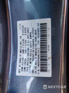 Zdjęcie 13 z 16 samochodu: 2017 HONDA ACCORD EXL VIN:1HGCR2F89HA103212 - miniatura