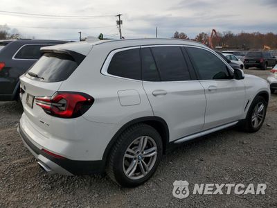 Trzecie zdjęcie samochodu z tyłu: 2022 BMW X3 XDRIVE30I VIN:5UX53DP02N9J46167 - miniatura