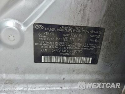 Zdjęcie 25 z 26 samochodu: 2012 HYUNDAI ELANTRA GLS VIN:5NPDH4AEXCH082189 - miniatura