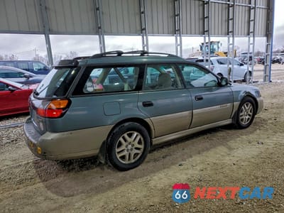 Trzecie zdjęcie samochodu z tyłu: 2001 SUBARU LEGACY OUTBACK VIN:4S3BH665X17613355 - miniatura