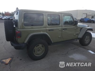 Trzecie zdjęcie samochodu z tyłu: 2025 JEEP WRANGLER SPORT 4XE VIN:1C4RJXN66SW516082 - miniatura