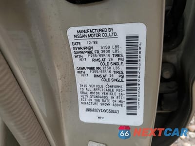 Zdjęcie 13 z 15 samochodu: 1999 NISSAN PATHFINDER LE VIN:JN8AR07Y4XW350443 - miniatura