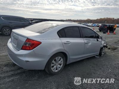 Trzecie zdjęcie samochodu z tyłu: 2012 HONDA CIVIC LX VIN:2HGFB2F53CH521265 - miniatura