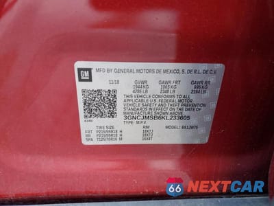 Zdjęcie 13 z 13 samochodu: 2019 CHEVROLET TRAX PREMIER VIN:3GNCJMSB6KL233605 - miniatura