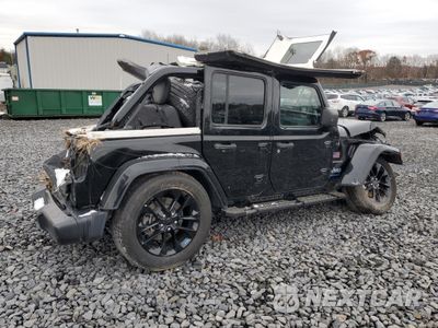 Trzecie zdjęcie samochodu z tyłu: 2023 JEEP WRANGLER SAHARA 4XE VIN:1C4JJXP69PW630773 - miniatura