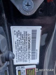 Zdjęcie 13 z 13 samochodu: 2006 HONDA CIVIC EX VIN:2HGFG12866H543177 - miniatura