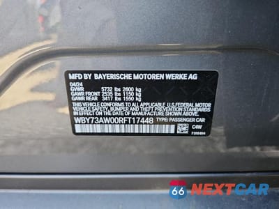 Zdjęcie 13 z 13 samochodu: 2024 BMW I4 EDRIVE 40 VIN:WBY73AW00RFT17448 - miniatura