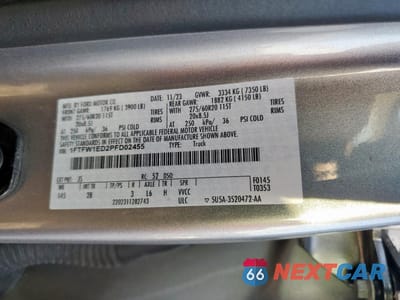 Zdjęcie 12 z 12 samochodu: 2023 FORD F150 SUPERCREW VIN:1FTFW1ED2PFD02455 - miniatura