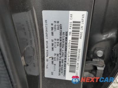 Zdjęcie 12 z 12 samochodu: 2019 MAZDA CX-3 SPORT VIN:JM1DKFB70K1432044 - miniatura