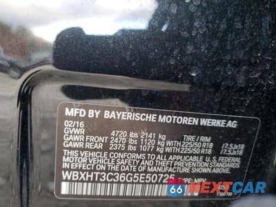 Zdjęcie 13 z 13 samochodu: 2016 BMW X1 XDRIVE28I VIN:WBXHT3C36G5E50725 - miniatura