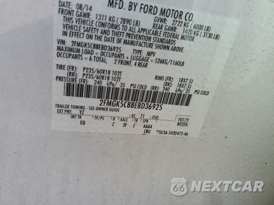 Zdjęcie 13 z 13 samochodu: 2014 FORD FLEX SEL VIN:2FMGK5C88EBD36925 - miniatura