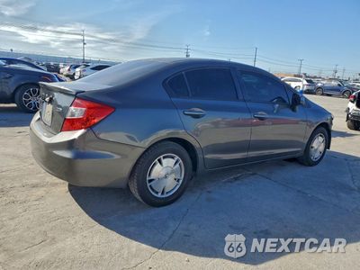 Trzecie zdjęcie samochodu z tyłu: 2012 HONDA CIVIC HF VIN:2HGFB2F61CH519605 - miniatura