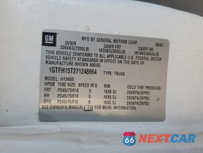Zdjęcie 13 z 13 samochodu: 2007 GMC SAVANA 1500 RECREATIONAL VEHICLE VIN:1GTFH15T271248864 - miniatura