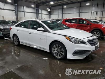 Czwarte zdjęcie samochodu z boku: 2017 HYUNDAI SONATA SPORT VIN:5NPE34AF1HH594510 - miniatura