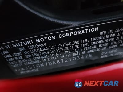 Zdjęcie 9 z 10 samochodu: 2007 SUZUKI GSX-R600 VIN:JS1GN7DA872103476 - miniatura