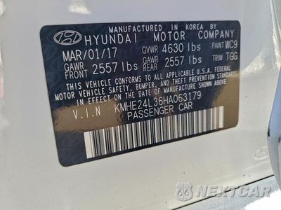 Zdjęcie 12 z 12 samochodu: 2017 HYUNDAI SONATA HYBRID SE VIN:KMHE24L36HA063179 - miniatura