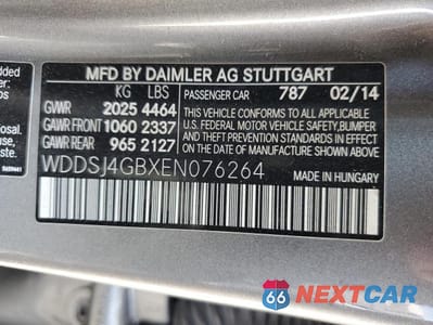 Zdjęcie 13 z 13 samochodu: 2014 MERCEDES-BENZ CLA 250 4MATIC VIN:WDDSJ4GBXEN076264 - miniatura