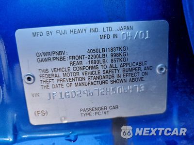 Zdjęcie 12 z 14 samochodu: 2002 SUBARU IMPREZA WRX VIN:JF1GD29672H506473 - miniatura