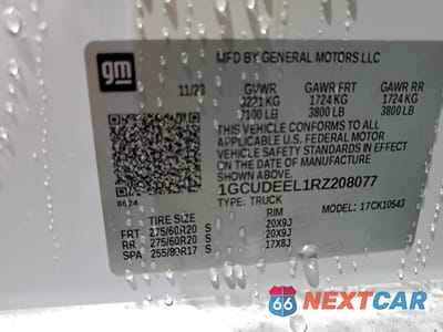 Zdjęcie 13 z 16 samochodu: 2024 CHEVROLET SILVERADO K1500 RST VIN:1GCUDEEL1RZ208077 - miniatura