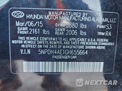 Zdjęcie 12 z 12 samochodu: 2016 HYUNDAI ELANTRA SE VIN:5NPDH4AE1GH655664 - miniatura