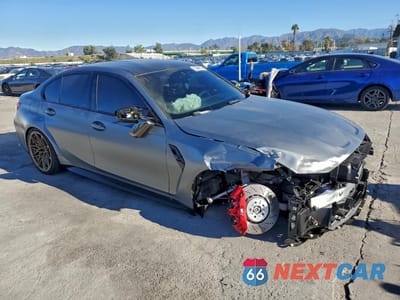 Czwarte zdjęcie samochodu z boku: 2025 BMW M3 COMPETITION VIN:WBS33HJ01SFU09375 - miniatura