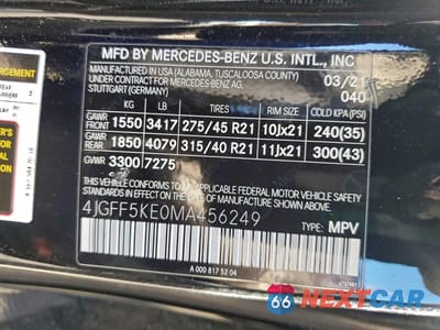 Zdjęcie 14 z 14 samochodu: 2021 MERCEDES-BENZ GLS 450 4MATIC VIN:4JGFF5KE0MA456249 - miniatura