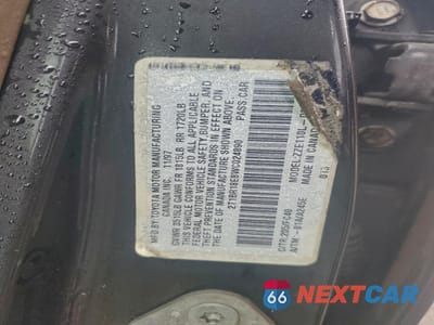 Zdjęcie 12 z 12 samochodu: 1998 TOYOTA COROLLA VE VIN:2T1BR18E8WC024890 - miniatura