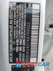 Zdjęcie 12 z 12 samochodu: 1999 MERCEDES-BENZ C 230 VIN:WDBHA24G1XA799003 - miniatura