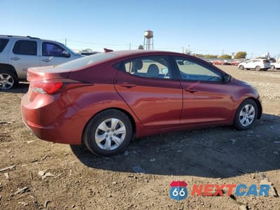 Trzecie zdjęcie samochodu z tyłu: 2016 HYUNDAI ELANTRA SE VIN:5NPDH4AE2GH745356 - miniatura