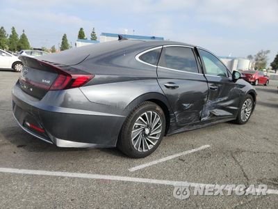 Trzecie zdjęcie samochodu z tyłu: 2021 HYUNDAI SONATA HYBRID VIN:KMHL54JJ2MA032389 - miniatura