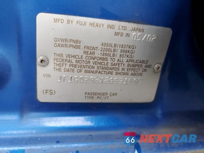 Zdjęcie 13 z 15 samochodu: 2002 SUBARU IMPREZA WRX VIN:JF1GD296X2G531597 - miniatura